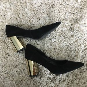 Steve Madden Gold Heel Pumps Sz 8.5